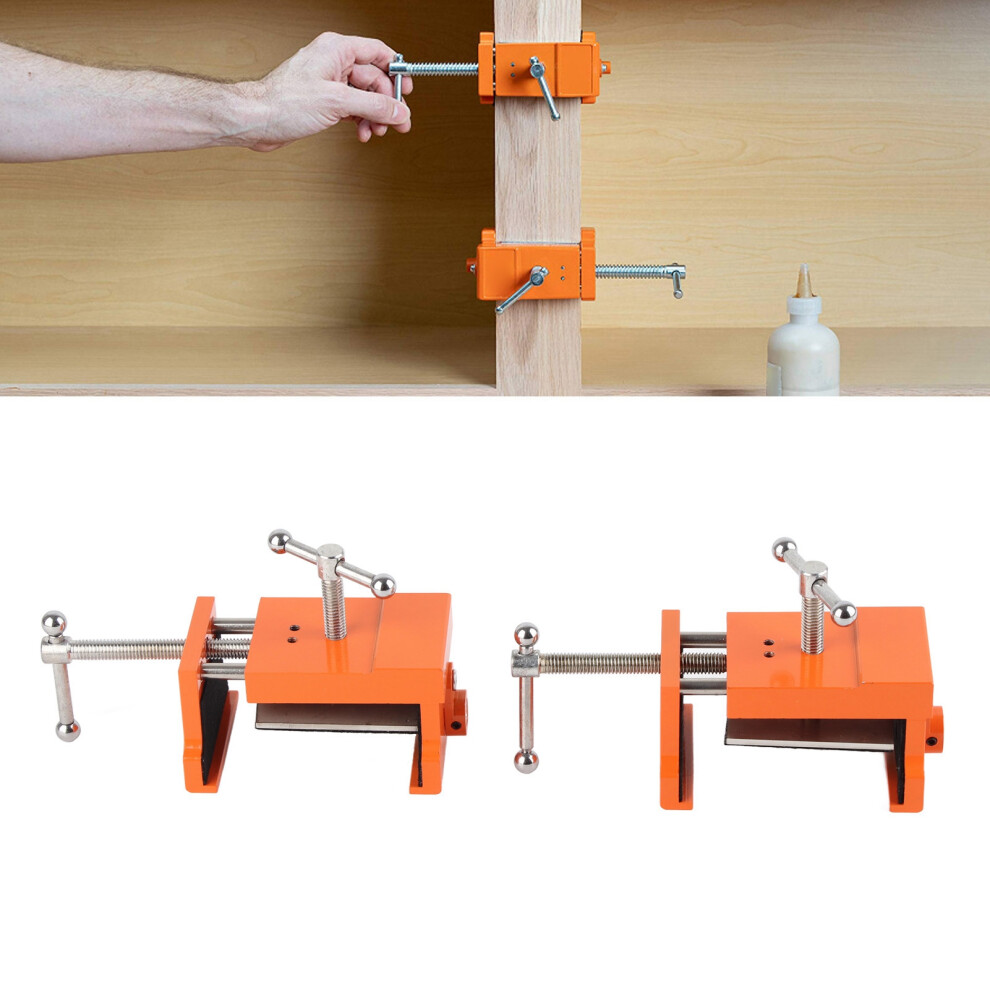 2Pcs Metal Cabinet Claws With Hex Wrench Orange Aluminum Steel Clamp 384G 7901339795380