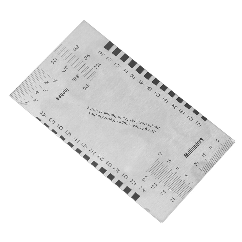 String Action Ruler Stainless Steel Clear Scale 9121376421587