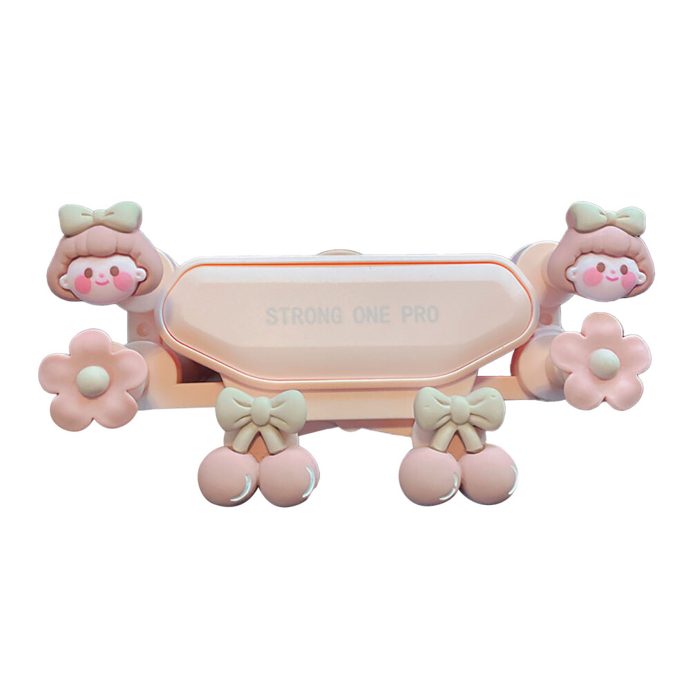 Cute Phone Mount Shockproof Low Noise Flexible Pink 9121376423338