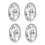 4 Pcs 8 Inch Golf Cart Hub Caps Chrome Plated 6