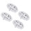 4 Pcs 8 Inch Golf Cart Hub Caps Chrome Plated 4