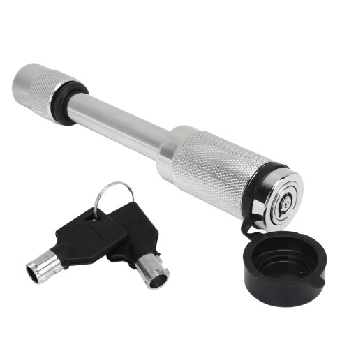Trailer Tongue Coupler Lock Silver Electrophoretic 1