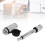 Trailer Tongue Coupler Lock Silver Electrophoretic 11