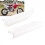 Motocycle Fork Guard Protector White Front Shock 11