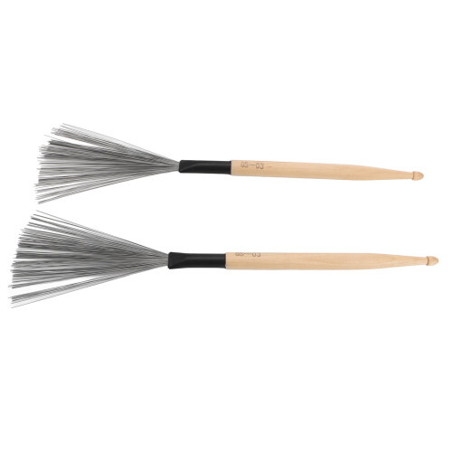 2PCS Drum Brush Double Headed Dual Purpose Maple 1