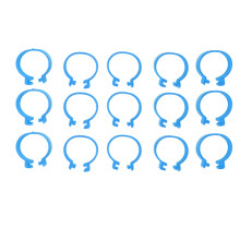 100 Stück Geflügel-Fußringe blau 16 mm åpne Schnalle