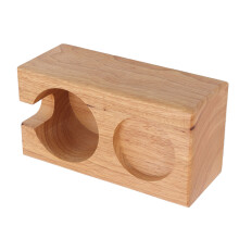Kaffee-Tamper-Halter aus Buche 178x94x72mm Holzfarbe