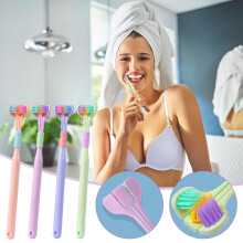 Dreiseitig-V-Zahnbürste 2er/3er/4er-Pack 19,5 cm Grün