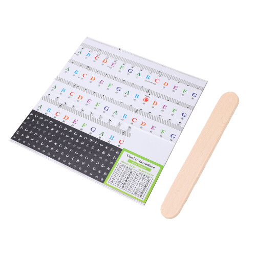 Piano Keyboard Sticker Label Removable Large Note