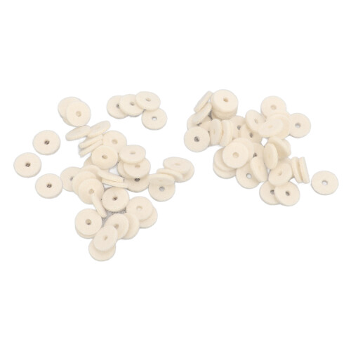 90Pcs Piano Felt Tuning Regulating Washer 2mm 2