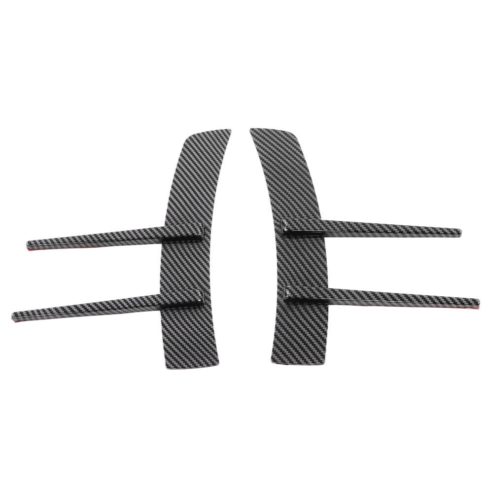 Pair Front Bumper Flanking Spoiler Carbon Fiber 9121376428227
