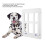Thickened ABS Dog Cat Screen Door, Double Magnet, Lockable, 44x34cm 4