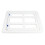 Thickened ABS Dog Cat Screen Door, Double Magnet, Lockable, 44x34cm 15