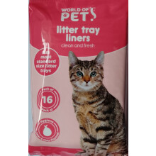 Cat Litter Tray Liners Scented LARGE 70 x 30cm Kitten Pet Waste
