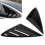 2pcs Gloss Black Side Window Louver Car 9