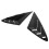 2pcs Gloss Black Side Window Louver Car 2