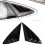 2pcs Gloss Black Side Window Louver Car 12