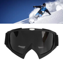 Skibrille mattschwarzer Rahmen graue Linse 199g