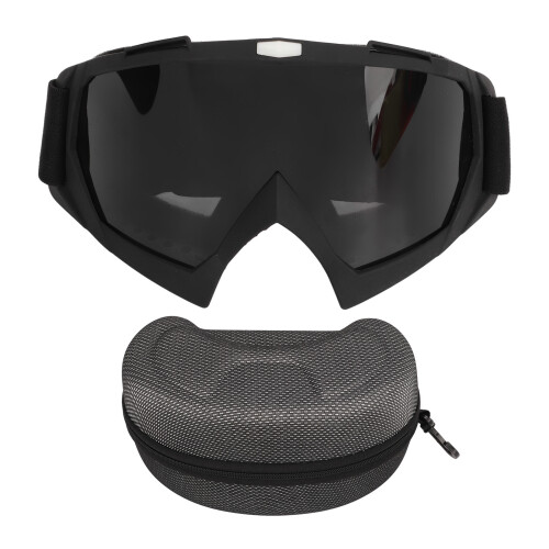 Skibrille mattschwarzer Rahmen graue Linse 199g 1