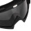 Skibrille mattschwarzer Rahmen graue Linse 199g 7