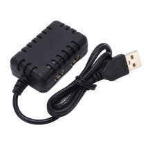 2-in-1 7,4V LiPo-Balancer-Ladegerät USB Schwarz 34 g