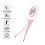 Fast Reading Pink Digital Thermometer with Flexible Tip, High Precision 5