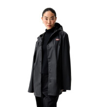 (Black, XS) Hunter Jo Parka Unisex Adults Black Rain Jacket