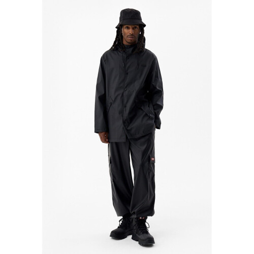 Hunter (Black, L) Hunter Jo Parka Unisex Adults Black Rain Jacket 2