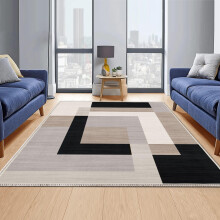 (120cm x 170cm (4ft x 5ft 6")- Small Area Living Room Bedroom Rug , Milo Neutral) Non Slip Modern Rugs Area Carpet Runner Door Mats