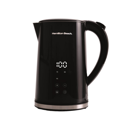 Hamilton Beach Hamilton Beach, Electric Kettle, Flexi Control, 1.7L, Black HBK001B