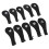 10 pcs Golf Iron Head Covers Neoprene Black Protective Zipper Hat 11