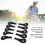 10 pcs Golf Iron Head Covers Neoprene Black Protective Zipper Hat 9