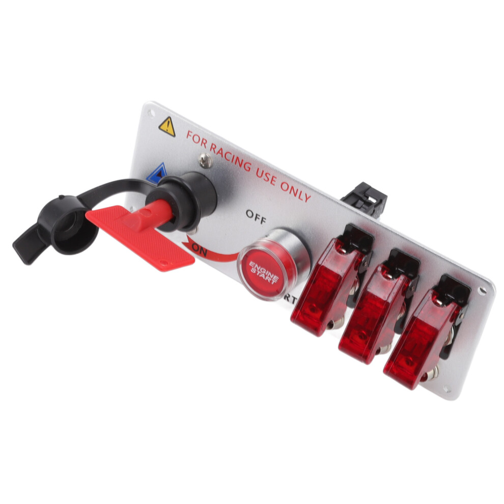 5In1 12V Toggle Ignition Switch Panel For Racing And Rv Red 4091339827280