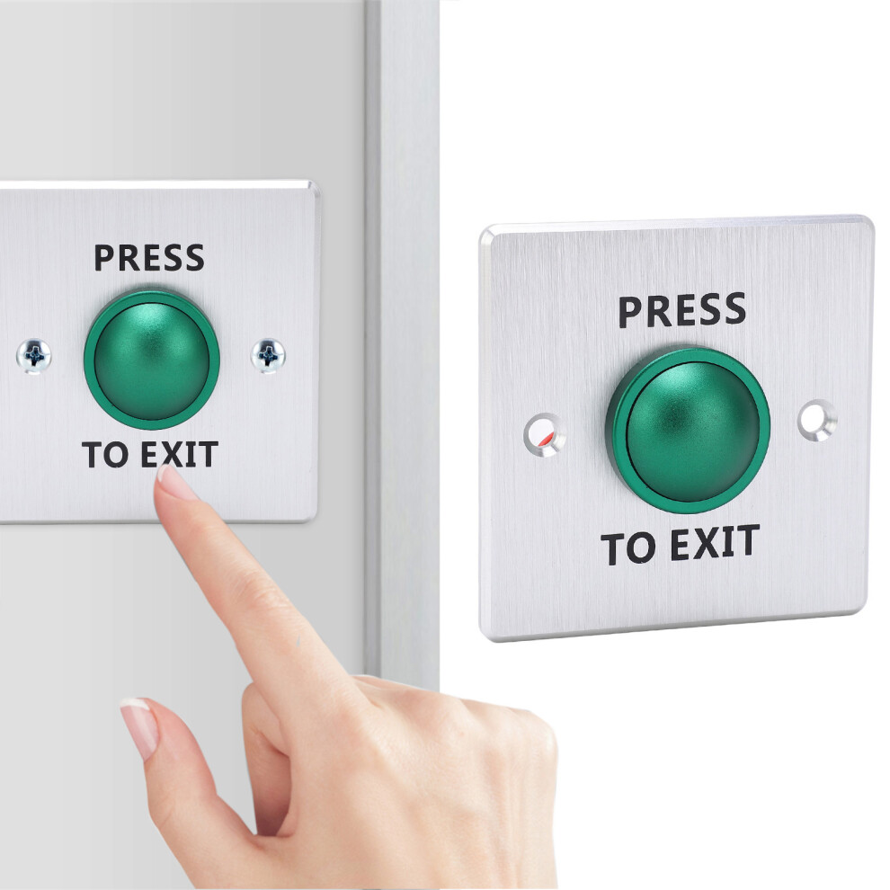 Stainless Steel Door Release Button 12-24V Push To Exit No Nc Com 8251339827642