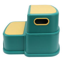 3 Stück Kinderhocker mit stabilem, rutschfestem Boden, abgerundeten Kanten, ideal für Kindergärten, Badezimmer, Toiletten und Küchen – grün