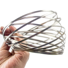 Stainless Steel Decompression Arm Ring Toy, 13cm Diameter, Multi-Color