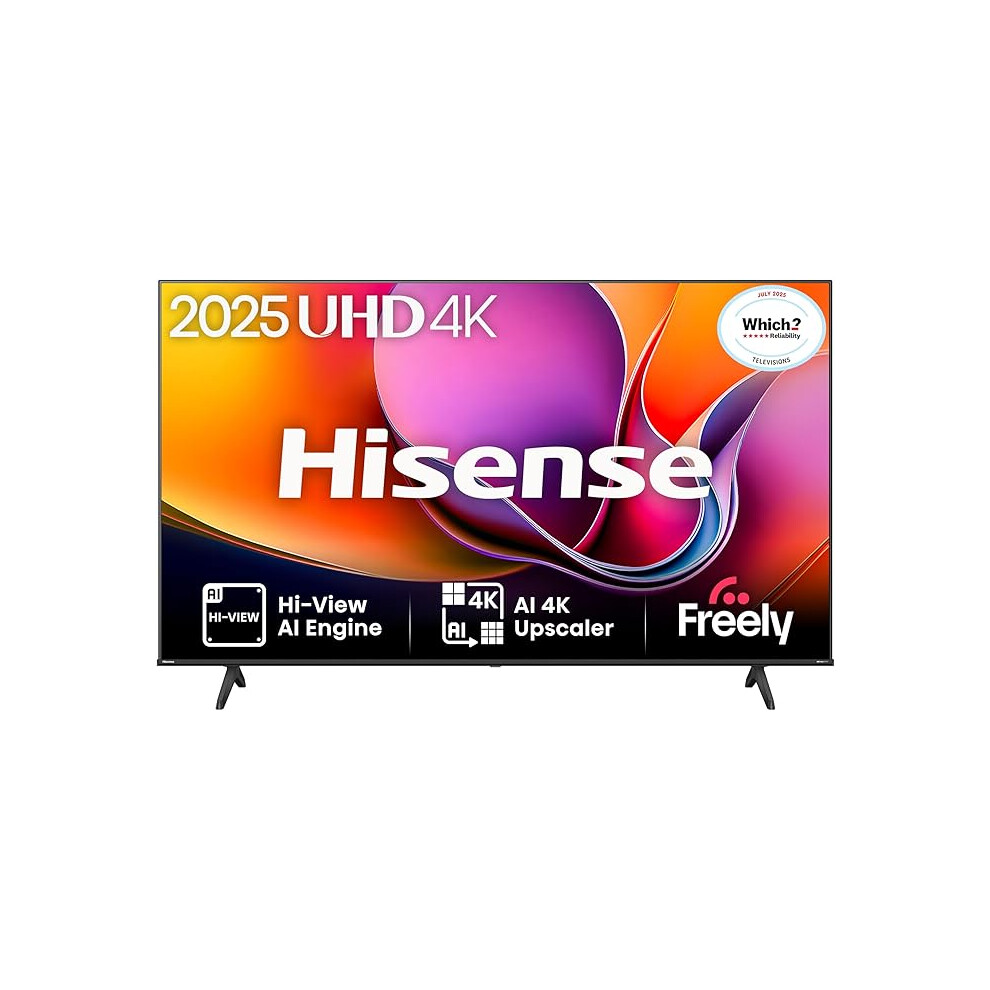 Hisense 55" 55A6qtuk 4K Ultra Hd Smart Tv Ai Tv - 4K Uhd, Hi-View Ai Engine, Precision Colour, Ai Smooth Motion, Sports Mode With Freely, Disney
