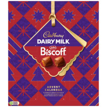 Cadbury Dairy Milk & Biscoff Chunks Advent Calendar Count down to Xmas