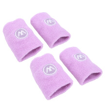 2 Paar Handgelenk-Schweißbänder Sport Basketball Schweißabsorbierende Handgelenkband Polyester Baumwolle Sport-Schweißband für Herren Damen
