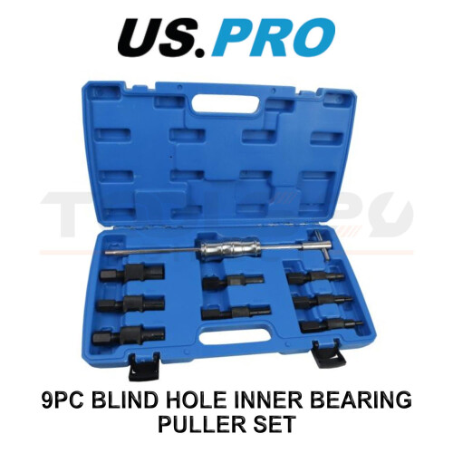 us pro US PRO Tools 9PC Blind Hole Inner Bearing Puller Set - Slide Hammer 5176