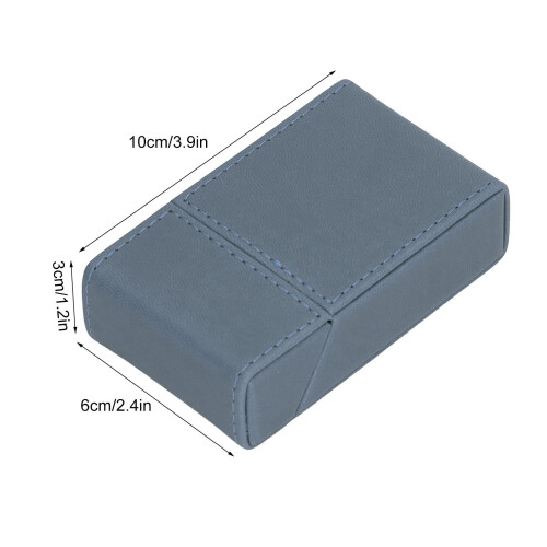 Light Blue PU Leather Cigarette Box Holder 20pcs 10x3x6cm 2