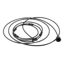 Gartenkühl-Sprühring Außenventilator mit Niederdruck-Spray Schwarz 1,5 m