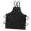 Waterproof Breathable Unisex Work Apron with Pockets, Black, One Size 13