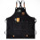 Waterproof Breathable Unisex Work Apron with Pockets, Black, One Size 7