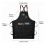 Waterproof Breathable Unisex Work Apron with Pockets, Black, One Size 12