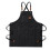 Waterproof Breathable Unisex Work Apron with Pockets, Black, One Size 1