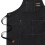 Waterproof Breathable Unisex Work Apron with Pockets, Black, One Size 8