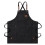 Waterproof Breathable Unisex Work Apron with Pockets, Black, One Size 2
