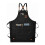 Waterproof Breathable Unisex Work Apron with Pockets, Black, One Size 10