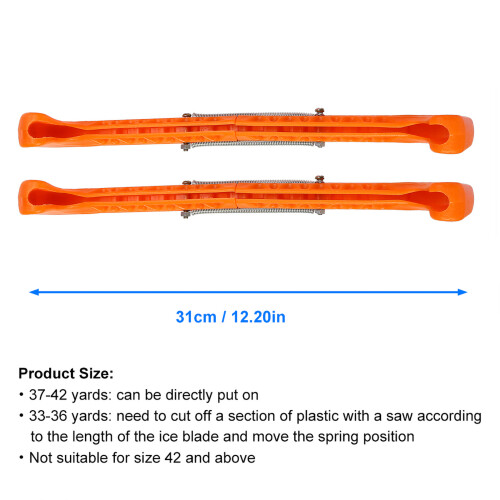 1 Pair Plastic Ice Hockey Skate Blade Guards 2